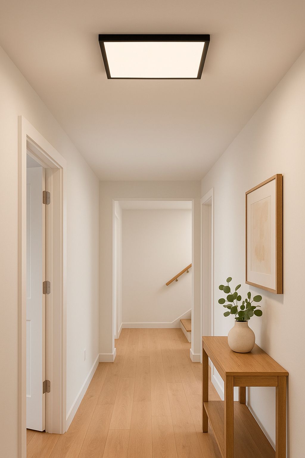 Image 2 Maxim Sky 5CCT 23 1/2" Wide Square Black LED Ceiling Light more views