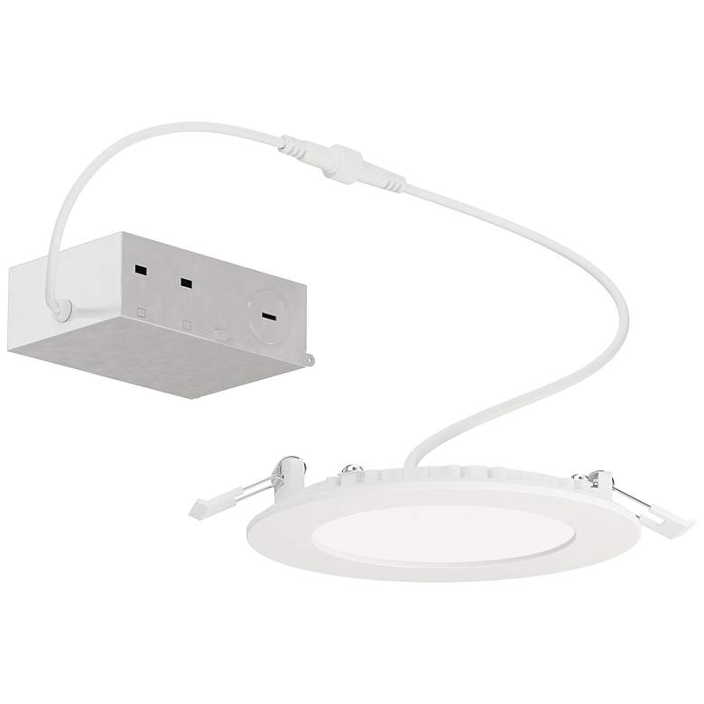 Image 1 Maxim Slim 5" White Recessed Ceiling Light - 3000K