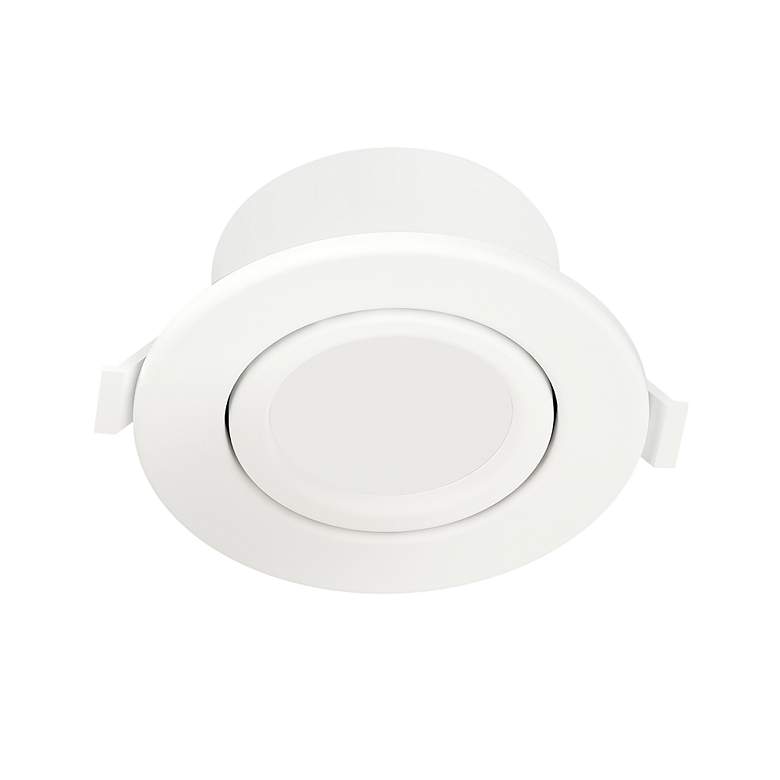 Image 3 Maxim Slim Gimbal 3 3/4" White Recessed Ceiling Light- 5CCT more views