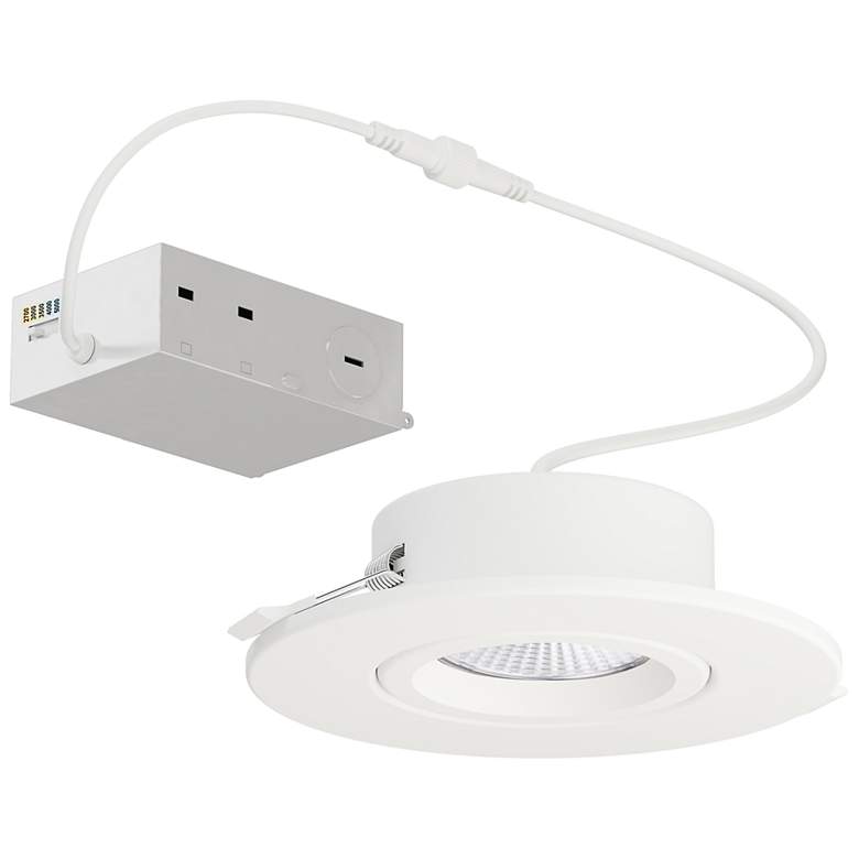 Image 1 Maxim Slim Gimbal 5 1/4" White Recessed Ceiling Light - 5CCT
