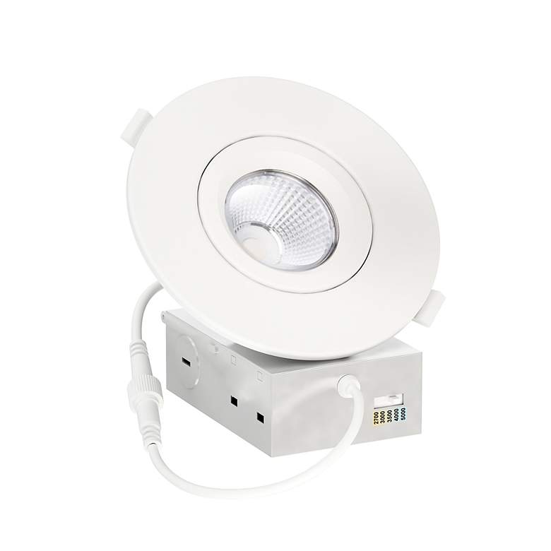 Image 3 Maxim Slim Gimbal 5 1/4" White Recessed Ceiling Light - 5CCT more views