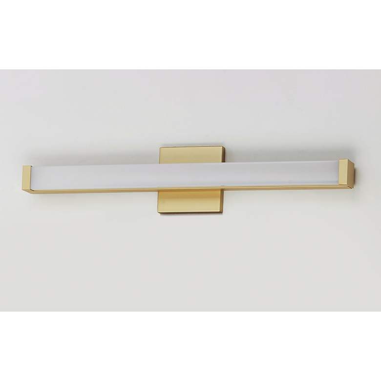 Image 2 Maxim Spec 24" Wide Modern LED Gold Bath Vanity Light more views