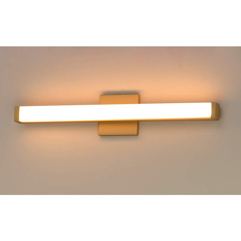 Image 4 Maxim Spec 24" Wide Modern LED Gold Bath Vanity Light more views