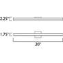 5_Maxim Spec 30" Wide Gold LED Bath Light more views