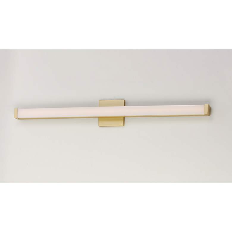 Image 2 Maxim Spec 48" Wide Modern Linear Gold LED Bath Light more views