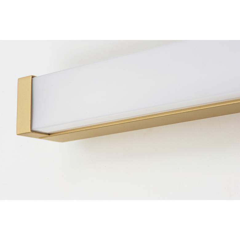 Image 3 Maxim Spec 48" Wide Modern Linear Gold LED Bath Light more views