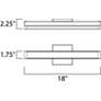 6_Maxim Spec Vanity 18" Wide Satin Nickel LED Bath Light more views
