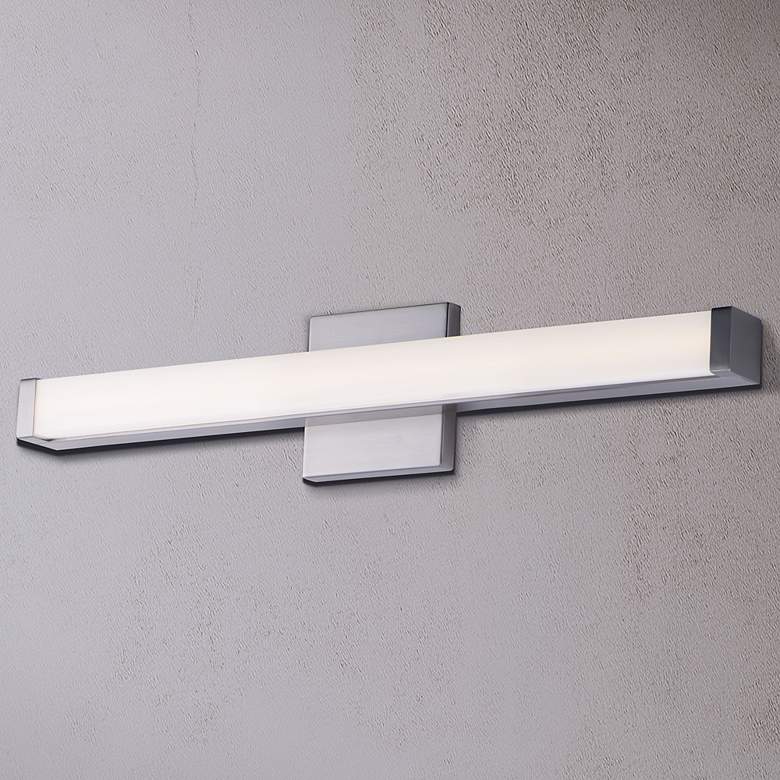 Image 4 Maxim Spec Vanity 24" Wide Satin Nickel LED Bath Light more views