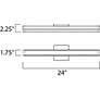 6_Maxim Spec Vanity 24" Wide Satin Nickel LED Bath Light more views