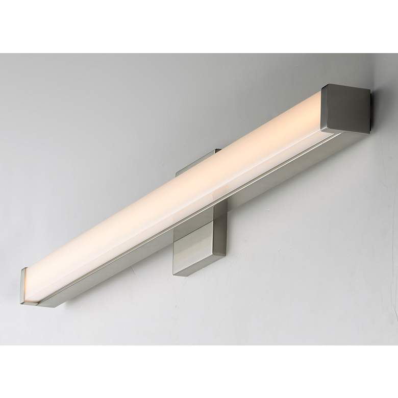 Image 2 Maxim Spec Vanity 30 inch Wide Satin Nickel LED Bath Light more views