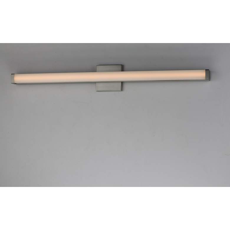 Image 4 Maxim Spec Vanity 30" Wide Satin Nickel LED Bath Light more views