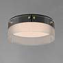 4_Maxim Spectre 16" Black/Natural Aged Brass Flush Mount more views