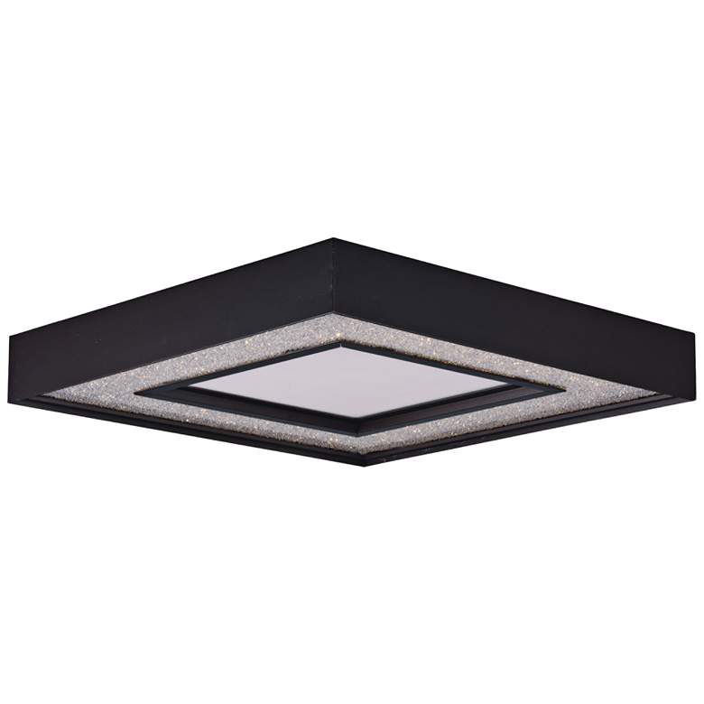 Image 1 Maxim Splendor 15 1/2" Wide Bronze Square LED Ceiling Light