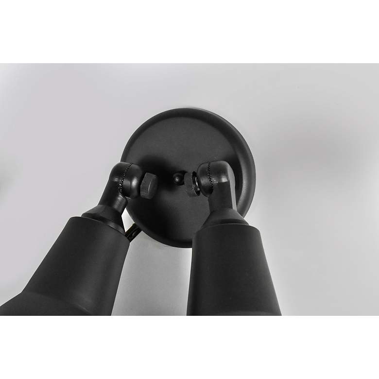 Image 3 Maxim Spots 10 1/2" High Black 2-Light Outdoor Wall Light more views