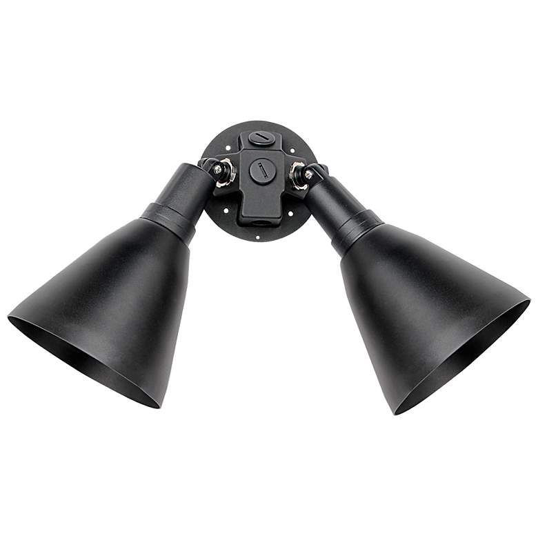 Image 1 Maxim Spots 13" High Black 2-Light Outdoor Wall Light