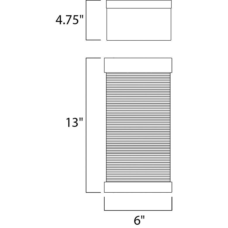 Image 6 Maxim Stackhouse VX 13" High Bronze LED Outdoor Wall Light more views