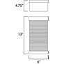 6_Maxim Stackhouse VX 13" High Bronze LED Outdoor Wall Light more views