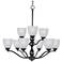 Maxim Stefan 30" Wide Black 9-Light Chandelier