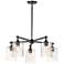 Maxim Stonehenge 29 1/2" Wide Bronze 5-Light Chandelier