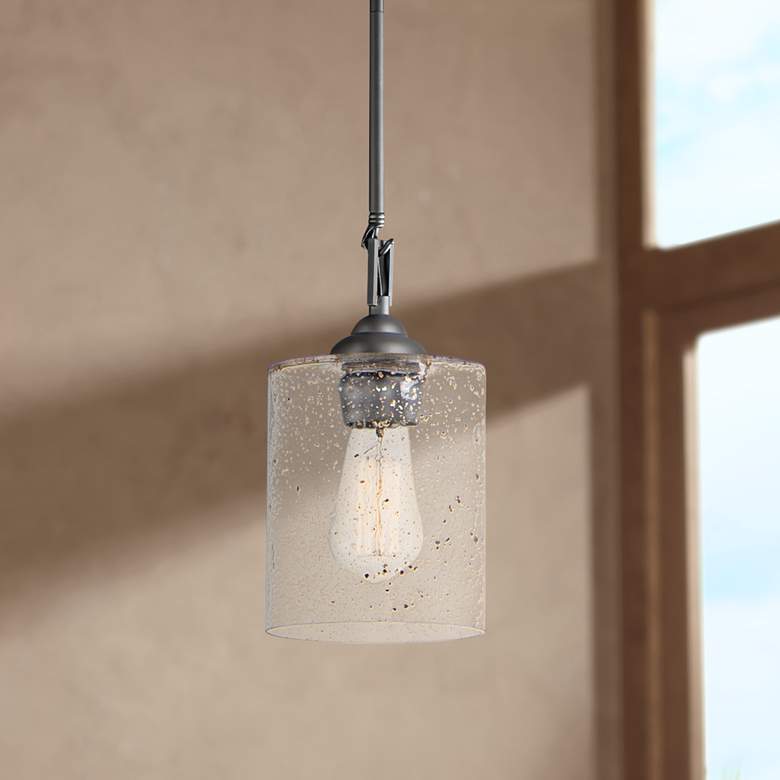 Image 1 Maxim Stonehenge 5 1/2" Wide Bronze Mini Pendant Light