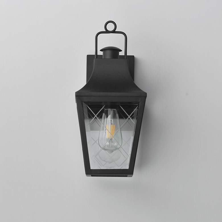 Image 2 Maxim Storybook 14 3/4" Black 1-Light Outdoor Small Wall Sconce more views