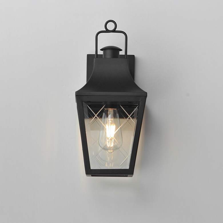 Image 3 Maxim Storybook 14 3/4" Black 1-Light Outdoor Small Wall Sconce more views