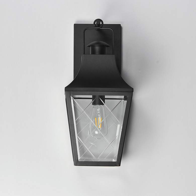 Image 2 Maxim Storybook 17 1/2" High Black 1-Light Outdoor Wall Sconce more views