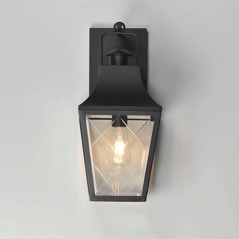 Image 3 Maxim Storybook 17 1/2" High Black 1-Light Outdoor Wall Sconce more views