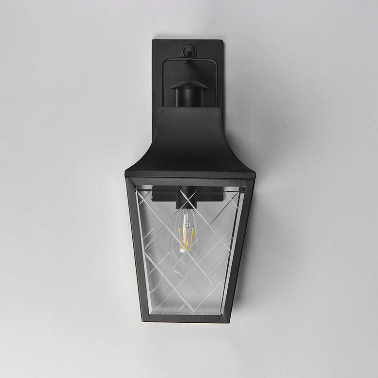 Image 2 Maxim Storybook 21 1/2" High Black 1-Light Outdoor Large Wall Sconce more views