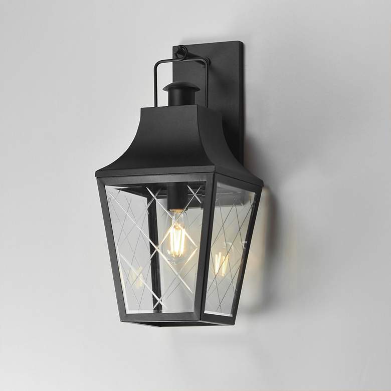 Image 4 Maxim Storybook 21 1/2" High Black 1-Light Outdoor Large Wall Sconce more views