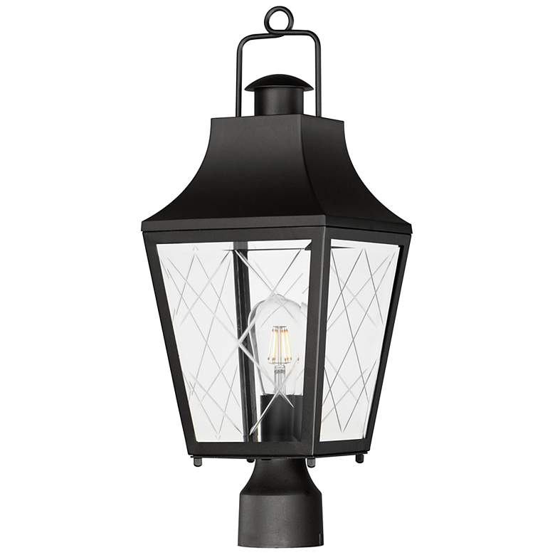 Image 1 Maxim Storybook 21 1/4" High Black 1-Light Outdoor Post Light