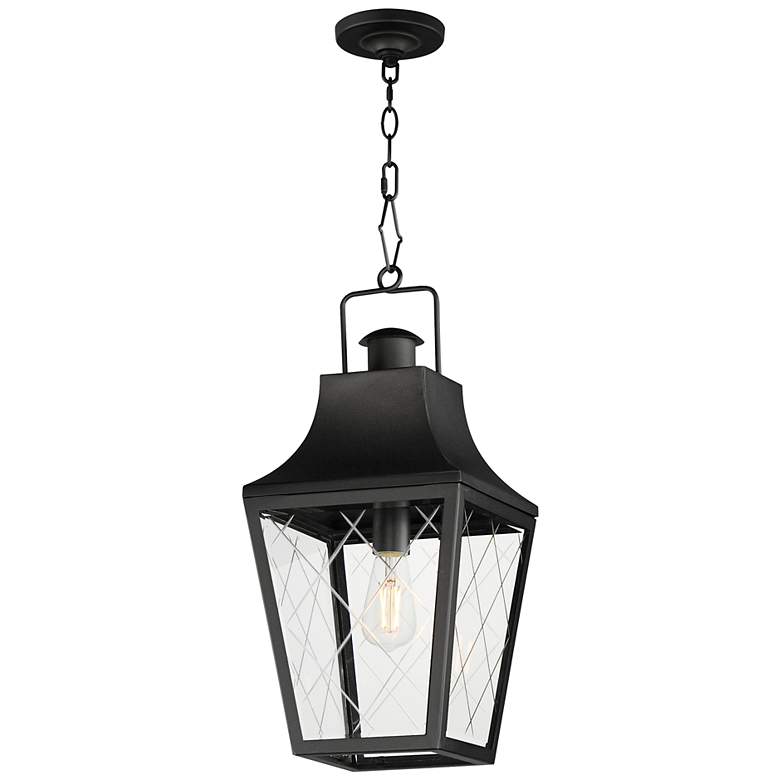 Image 1 Maxim Storybook 9 1/2" Wide Black 1-Light Outdoor Pendant