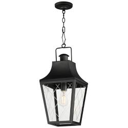 Maxim Storybook 9 1/2" Wide Black 1-Light Outdoor Pendant