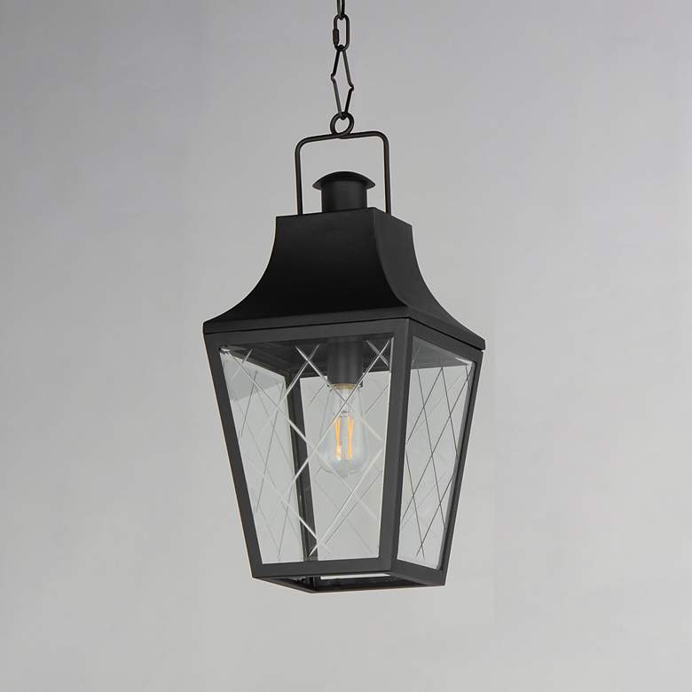 Image 2 Maxim Storybook 9 1/2" Wide Black 1-Light Outdoor Pendant more views