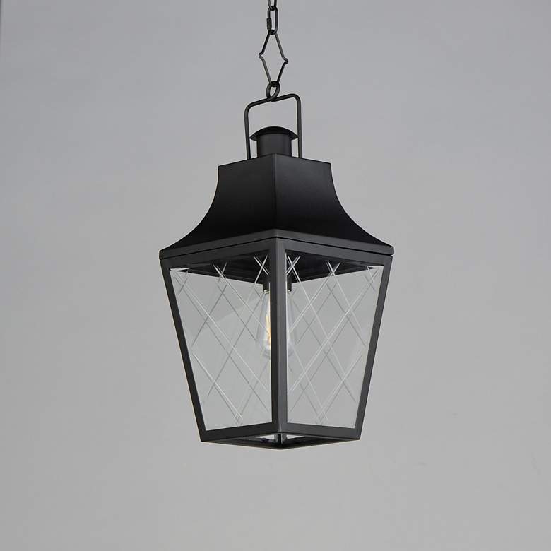 Image 4 Maxim Storybook 9 1/2" Wide Black 1-Light Outdoor Pendant more views