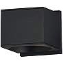 1_Maxim Stout 4 1/2" High Black Indoor/Outdoor Wall Sconce
