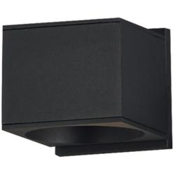 Maxim Stout 4 1/2" High Black Indoor/Outdoor Wall Sconce