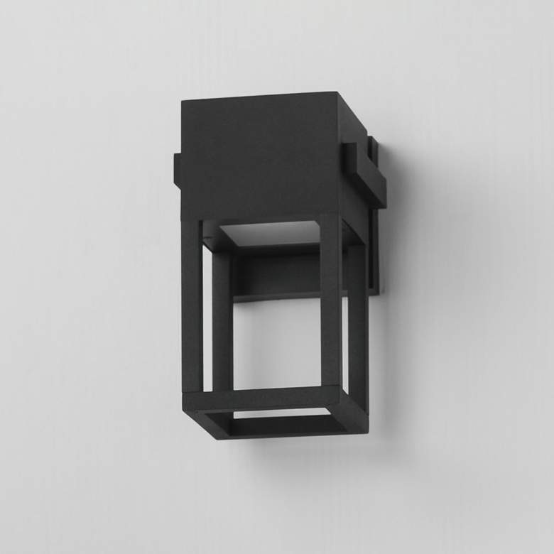 Image 4 Maxim Strand VX 10" Black Outdoor LED Wall Sconce more views