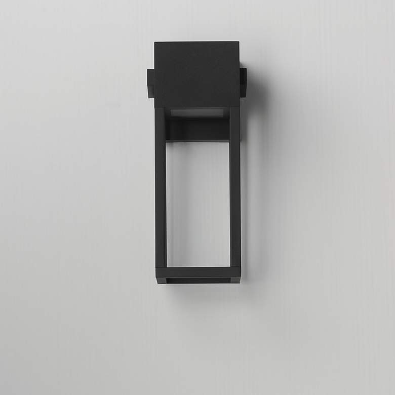 Image 2 Maxim Strand VX 14" Black Outdoor LED Wall Sconce more views