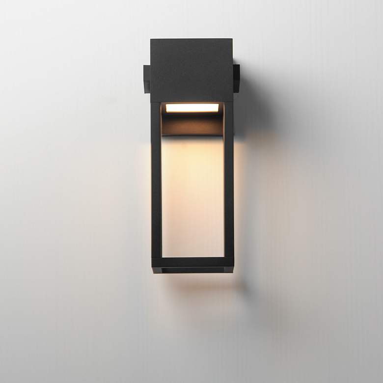 Image 3 Maxim Strand VX 14" Black Outdoor LED Wall Sconce more views