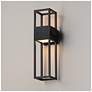 1_Maxim Strand VX 24" High Black Outdoor LED Wall Light