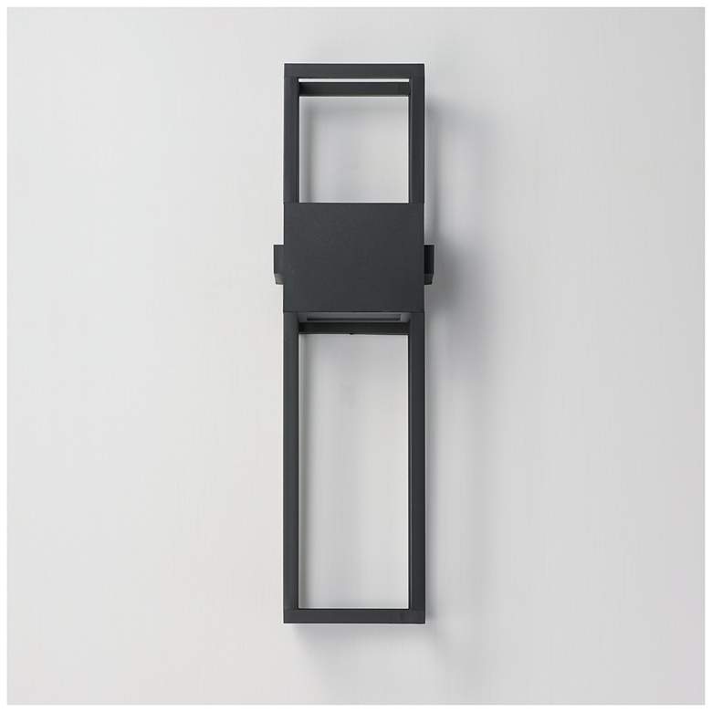 Image 3 Maxim Strand VX 24" High Black Outdoor LED Wall Light more views