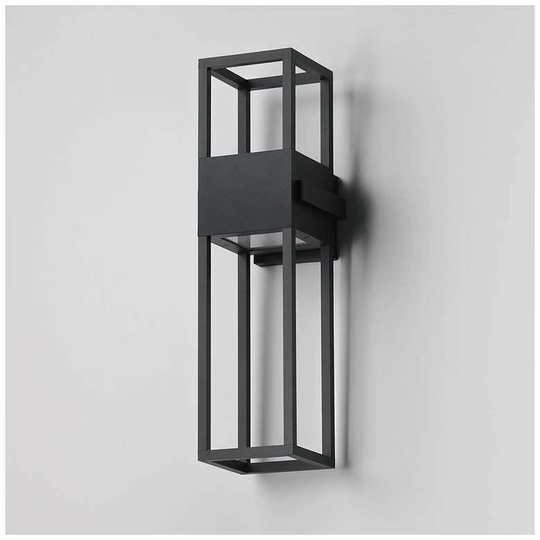Image 5 Maxim Strand VX 24" High Black Outdoor LED Wall Light more views