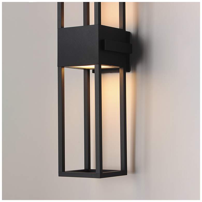 Image 6 Maxim Strand VX 24" High Black Outdoor LED Wall Light more views