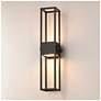 1_Maxim Strand VX 31" Black Outdoor LED Wall Light
