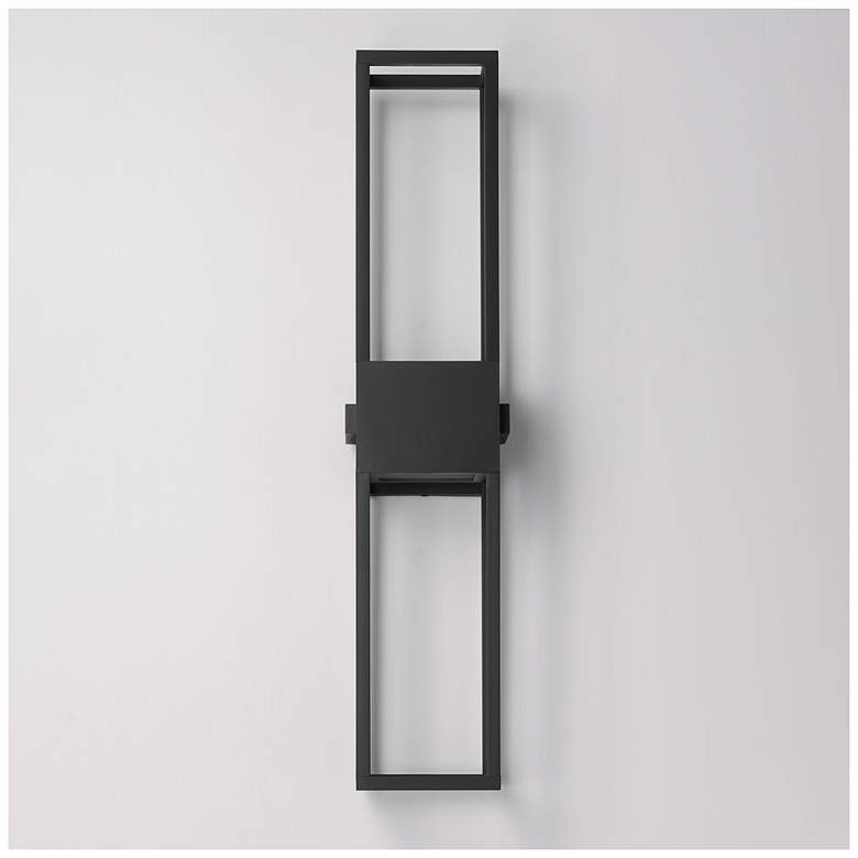 Image 3 Maxim Strand VX 31" Black Outdoor LED Wall Light more views