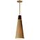 Maxim Sumatra 7" Wide Natural Aged Brass Mini Pendant