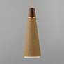 2_Maxim Sumatra 7" Wide Natural Aged Brass Mini Pendant more views