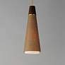 3_Maxim Sumatra 7" Wide Natural Aged Brass Mini Pendant more views