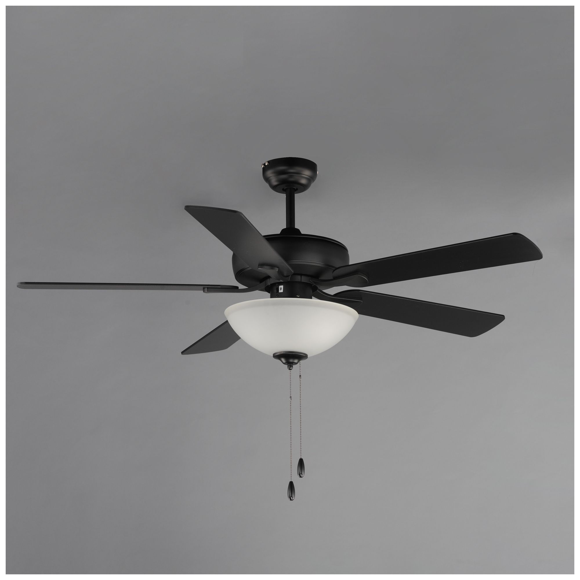Image 3 Maxim Super-Max 52" Black Ceiling Fan with 2-Light Kit more views